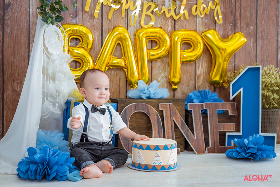 album ảnh bé kiệt sinh nhật 1 tuổi